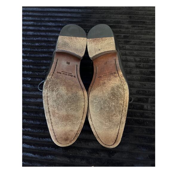 To Boot New York Adam Derrick Oxford Declan Men Shoes Black Sz 9.5 Made in Italy - Picture 3 of 3